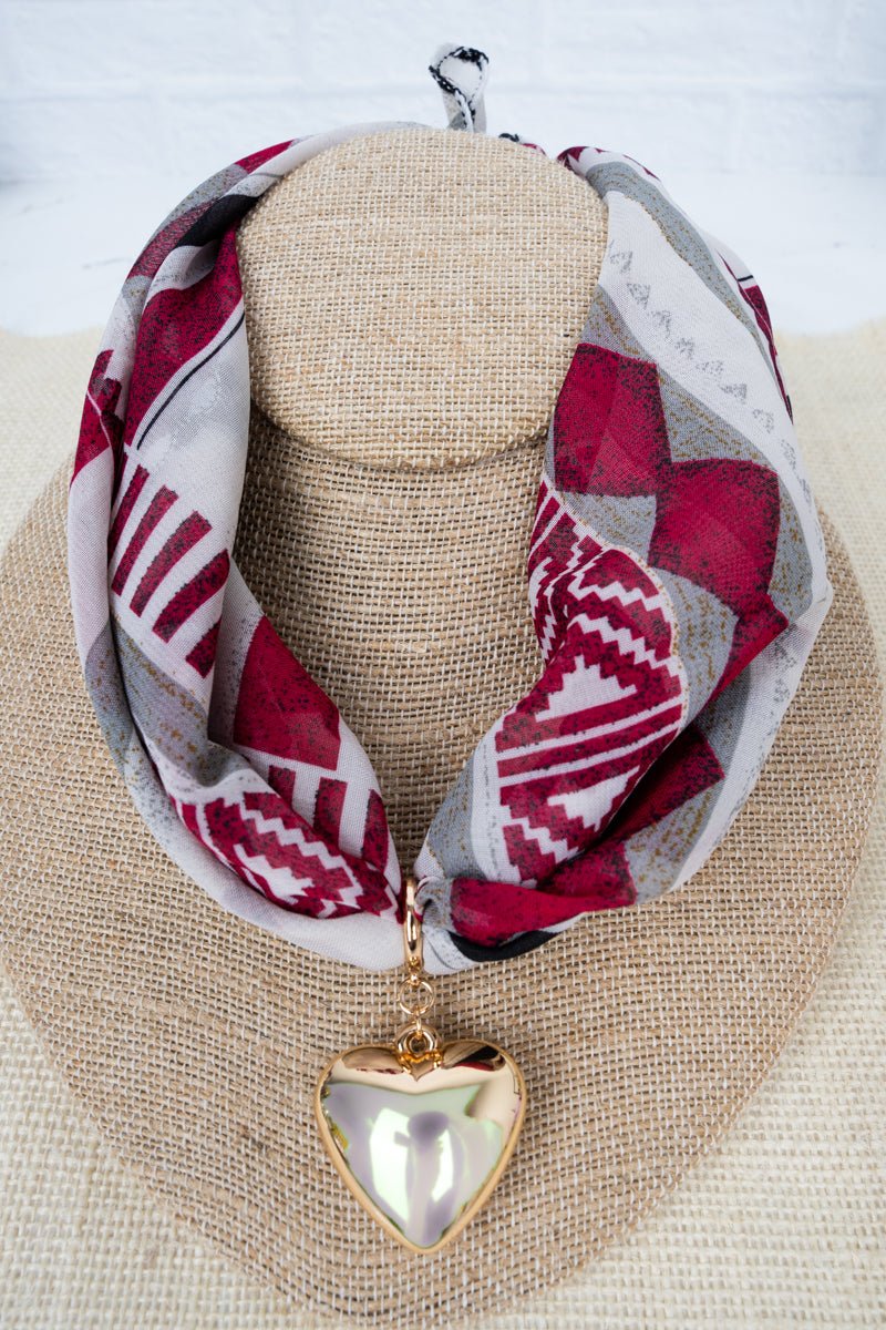 Aztec Scarf Necklace