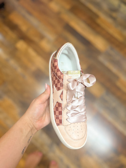 Mocha Checker Sneaker