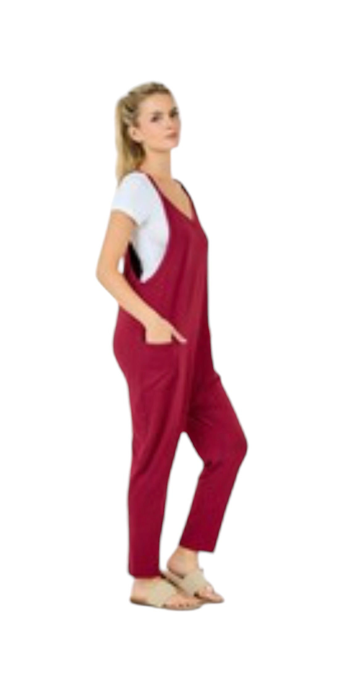 Burgundy Jumpsuit