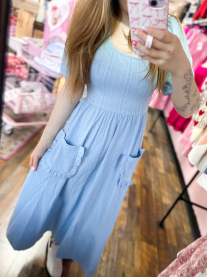 Carlie Cableknit Bow Dress