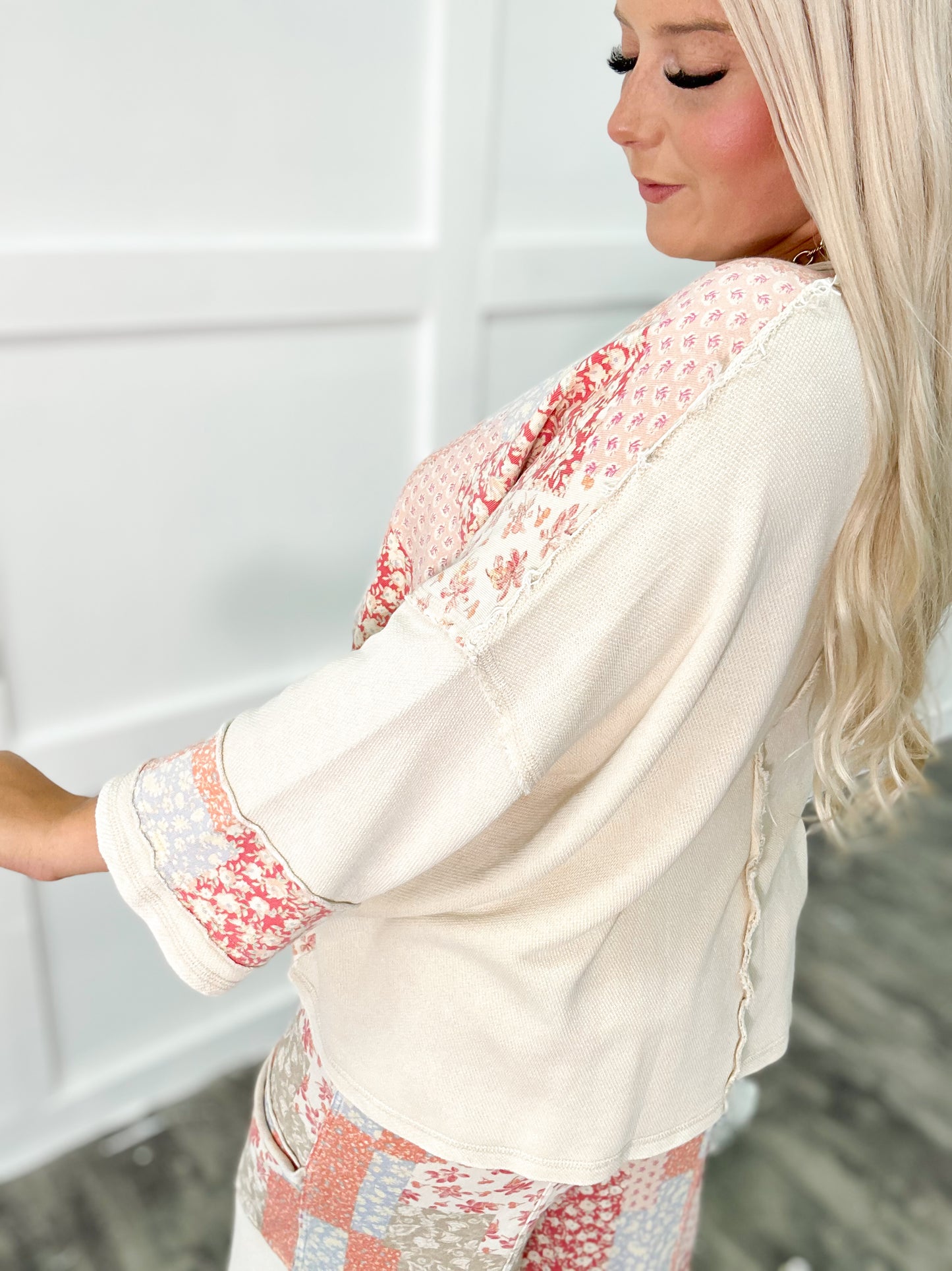 Autumn Embers Patchwork Top