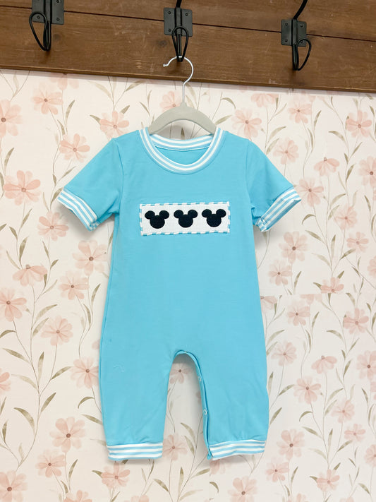 Mickey Embroidered Romper