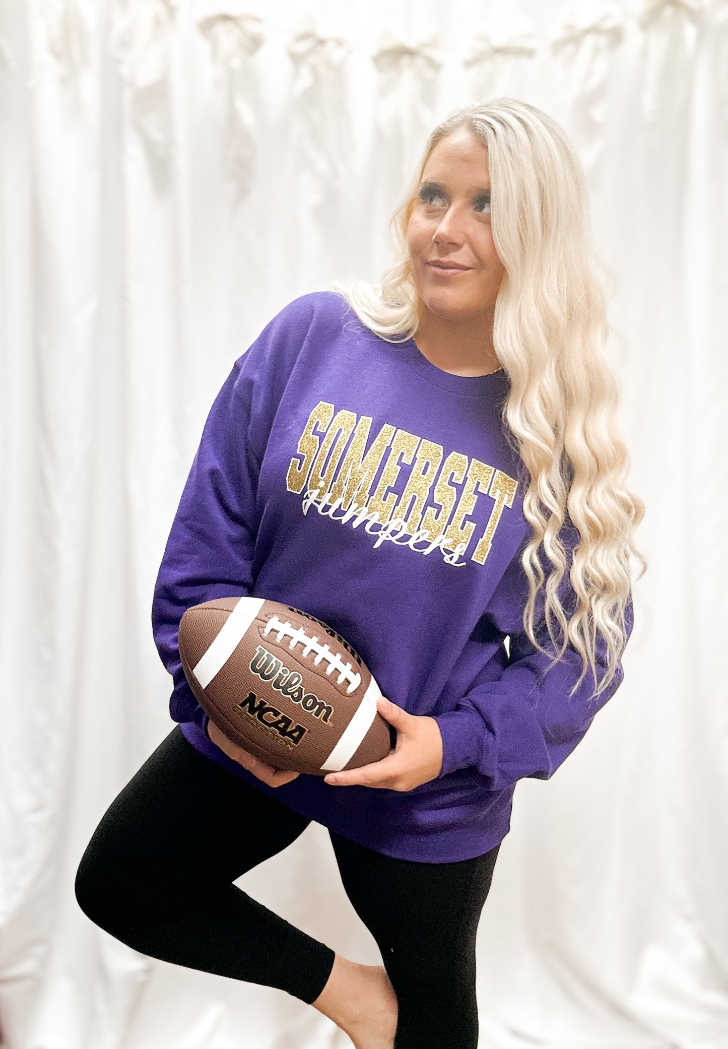 Somerset Jumpers Glitter Embroidered Crewneck