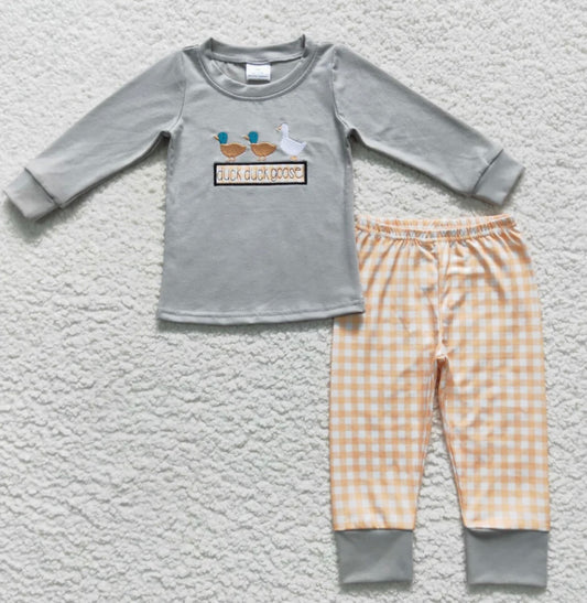 Duck Duck Goose Embroidered Set