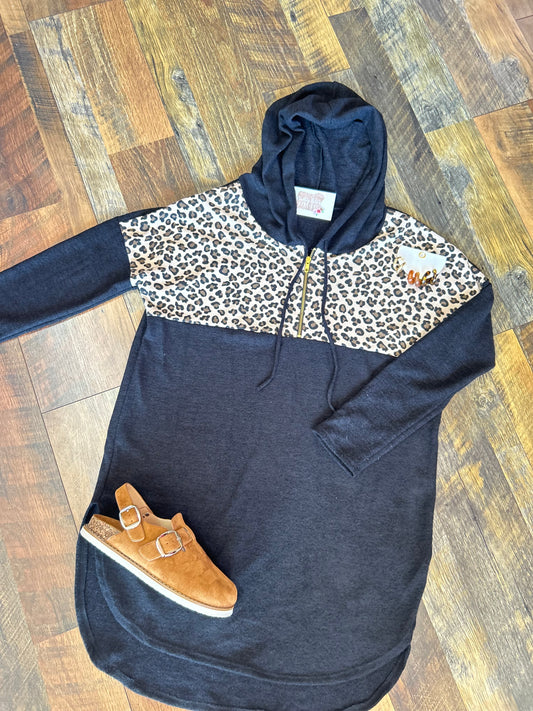 Cheetah Tunic Hoodie