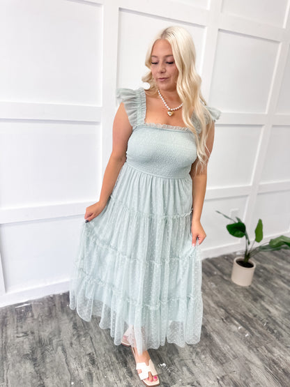 Carolina Coast Smocked Maxi Dress