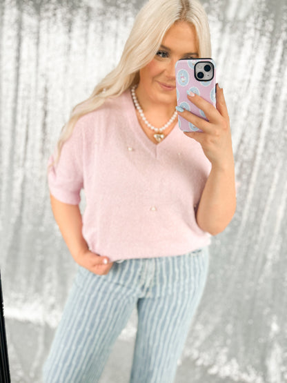 Lavender Pearl Blouse