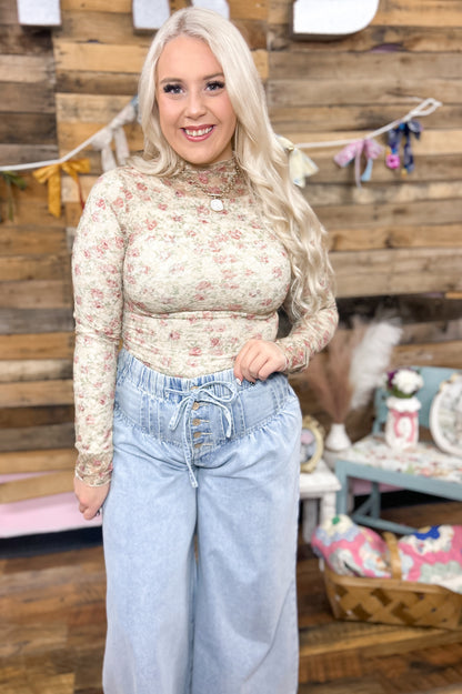 Vintage Gardens Mesh Top