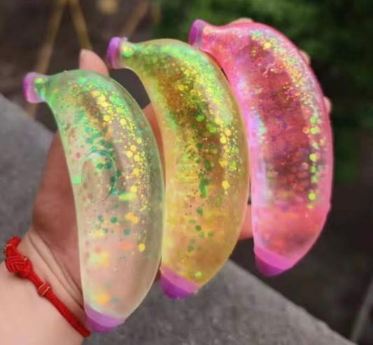 Glitter Banana Squishy