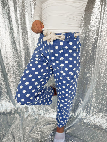 Chunky Polka Dot Rope Jeans