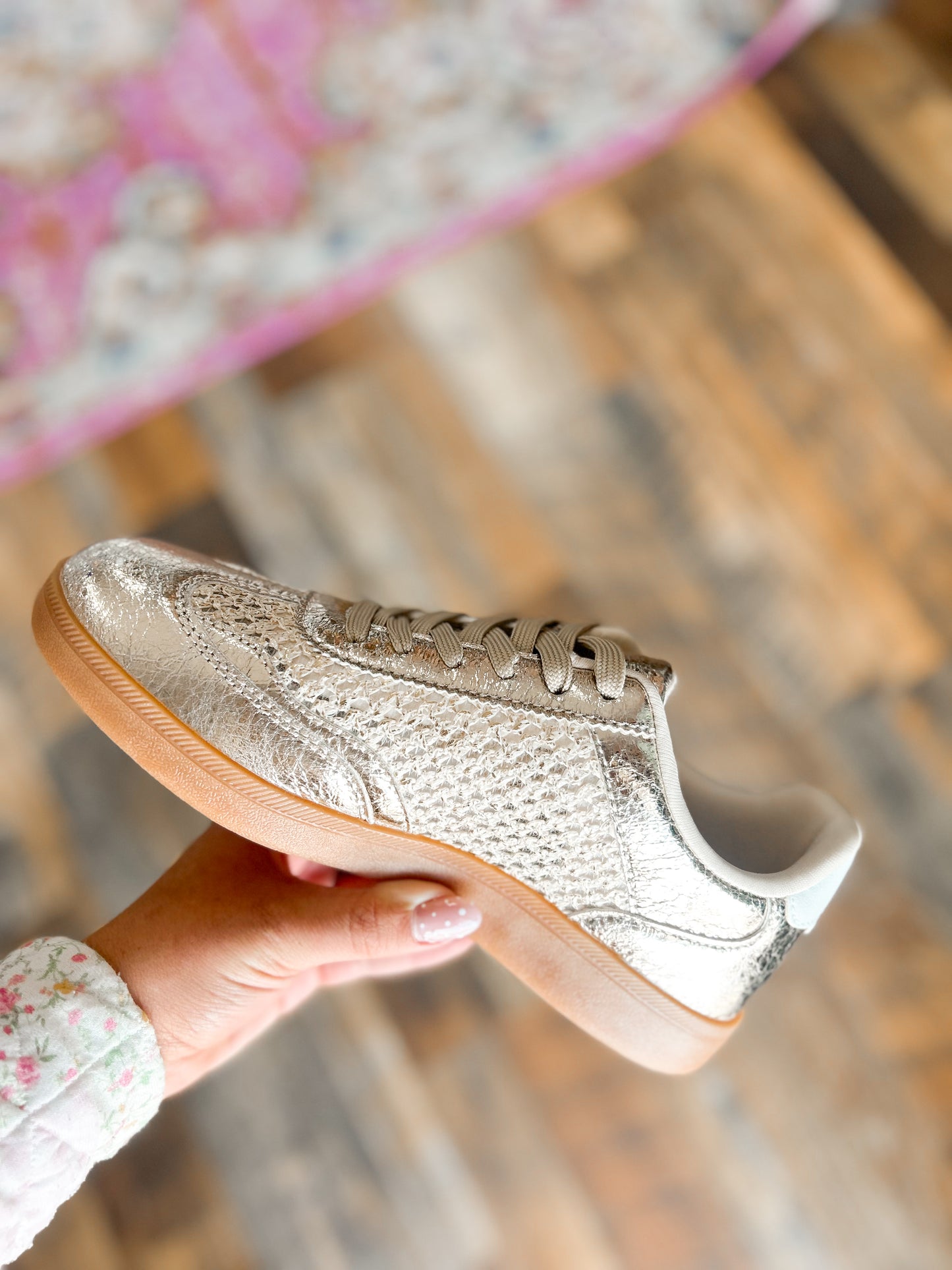 Gold & White Sneaker