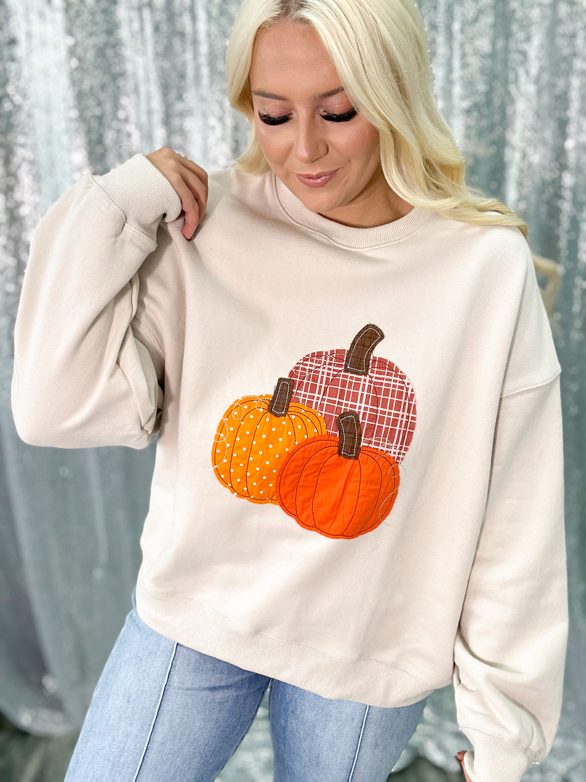Pumpkin Patch Appliqué Crewneck