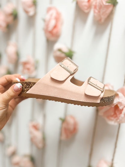 Pastel Pink Buckle Sandal