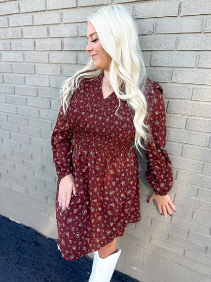 Falling For Florals Swing Dress