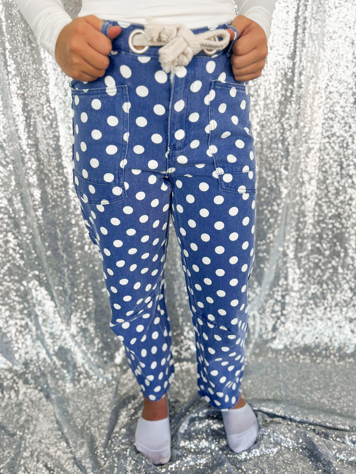 Chunky Polka Dot Rope Jeans