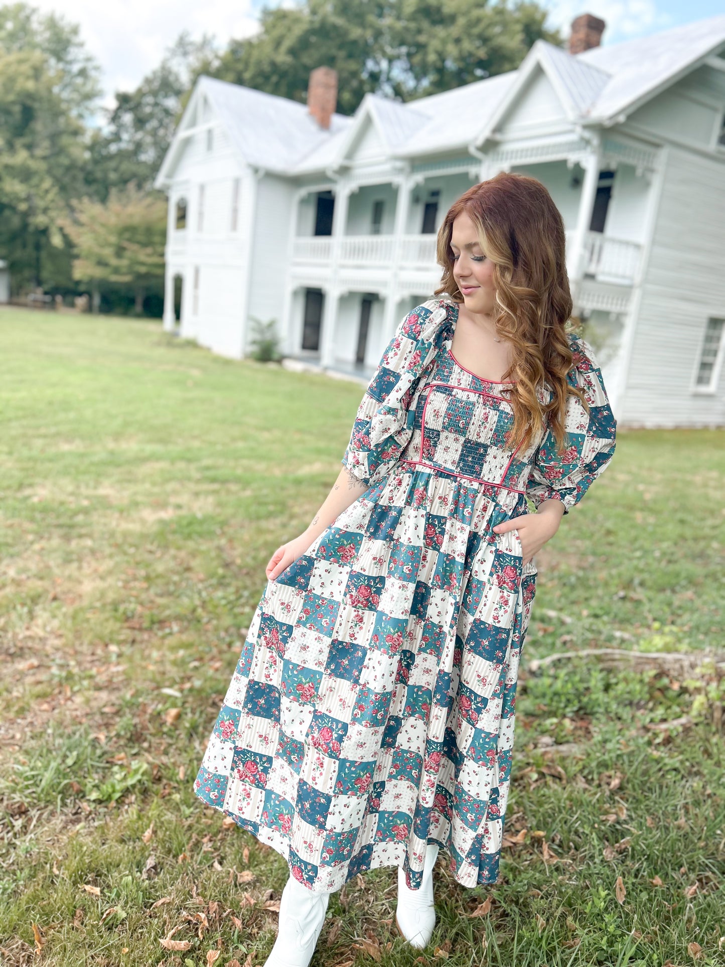 Meadow Patchwork Maxi Dress