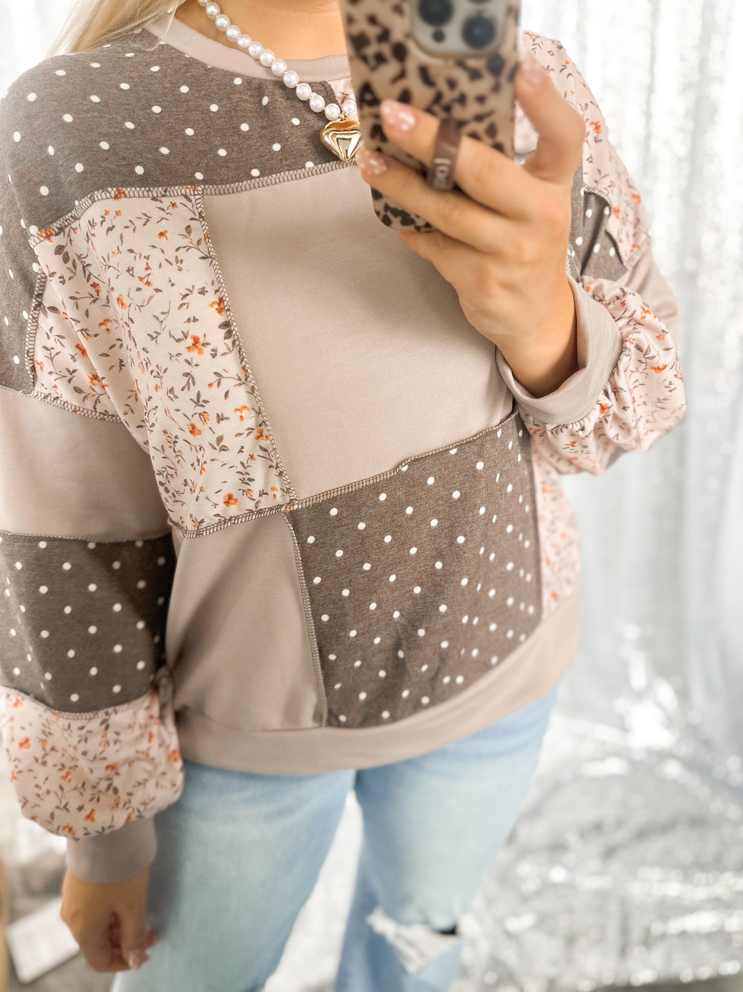Autumn Lane Patchwork Top
