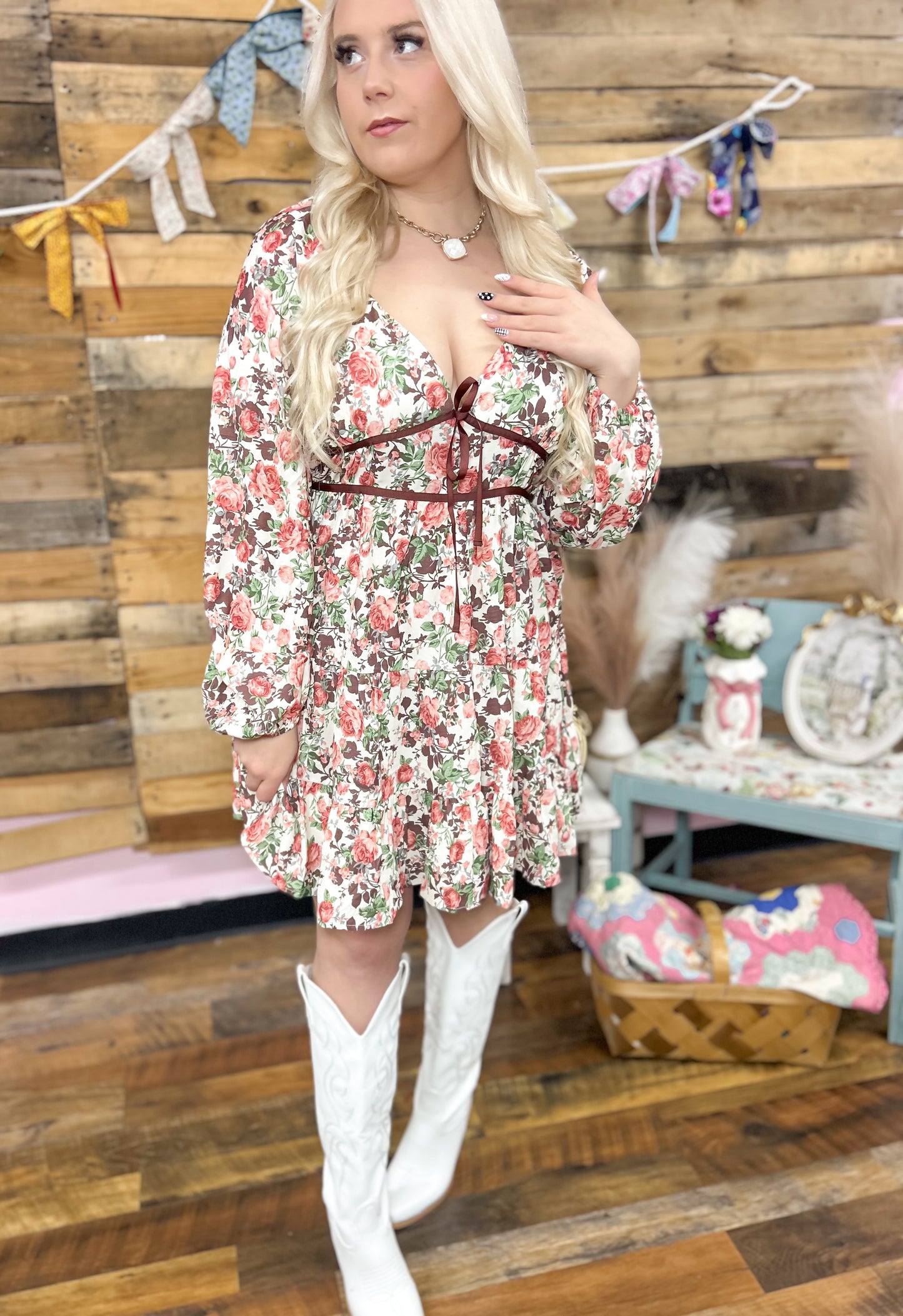 Vivian Floral Swing Dress