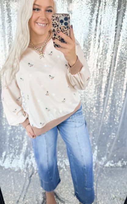 Mallard Polka Dot Top