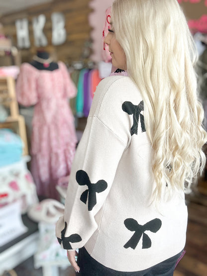 Classy Couture Pearl Sweater{1 Small Left}