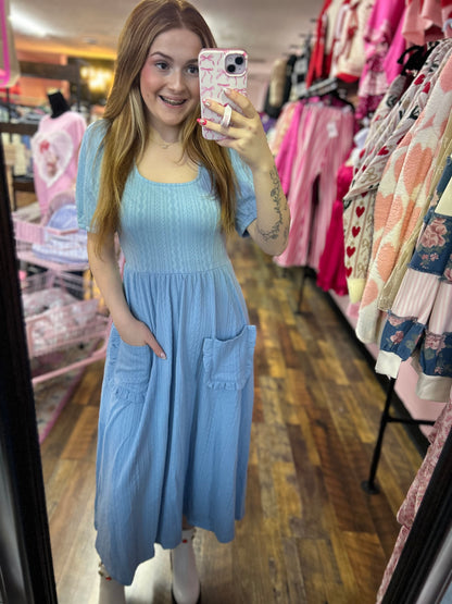 Carlie Cableknit Bow Dress