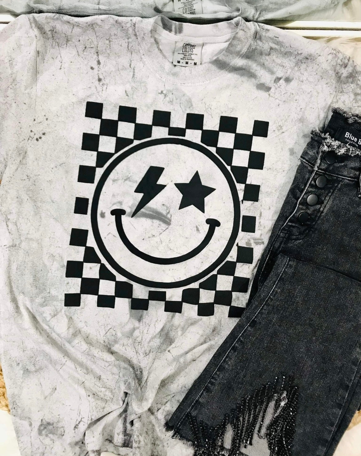 Smoke blast Smiley Tee
