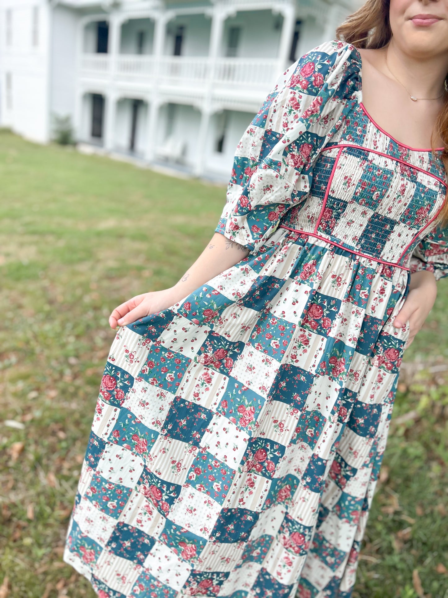 Meadow Patchwork Maxi Dress