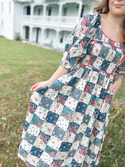Meadow Patchwork Maxi Dress