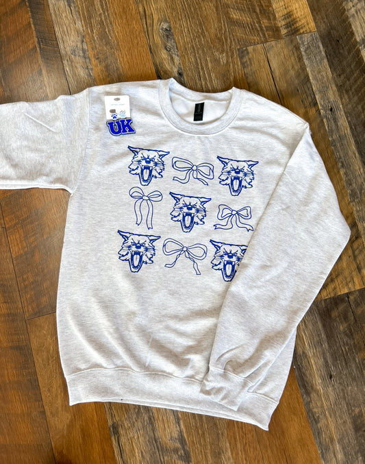 Wildcat Bow Collage Sweatshirt