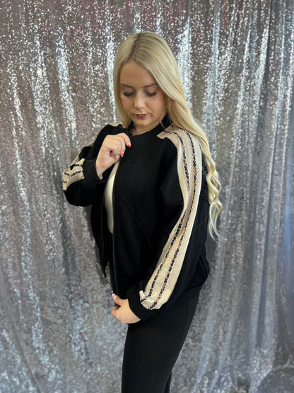 Leopard Luxe Track Scuba Jacket