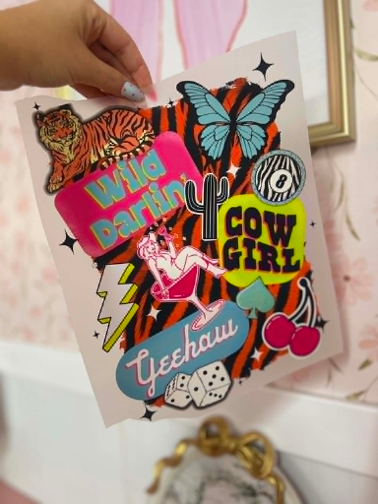 Cowgirl Couture Collage Print