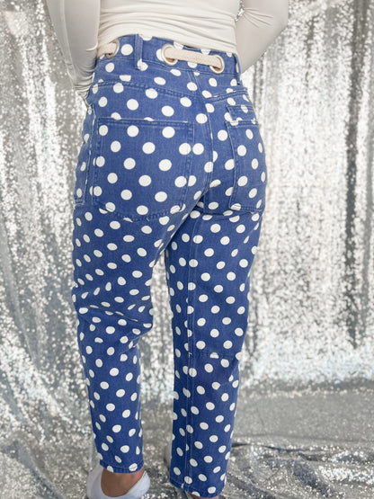 Chunky Polka Dot Rope Jeans