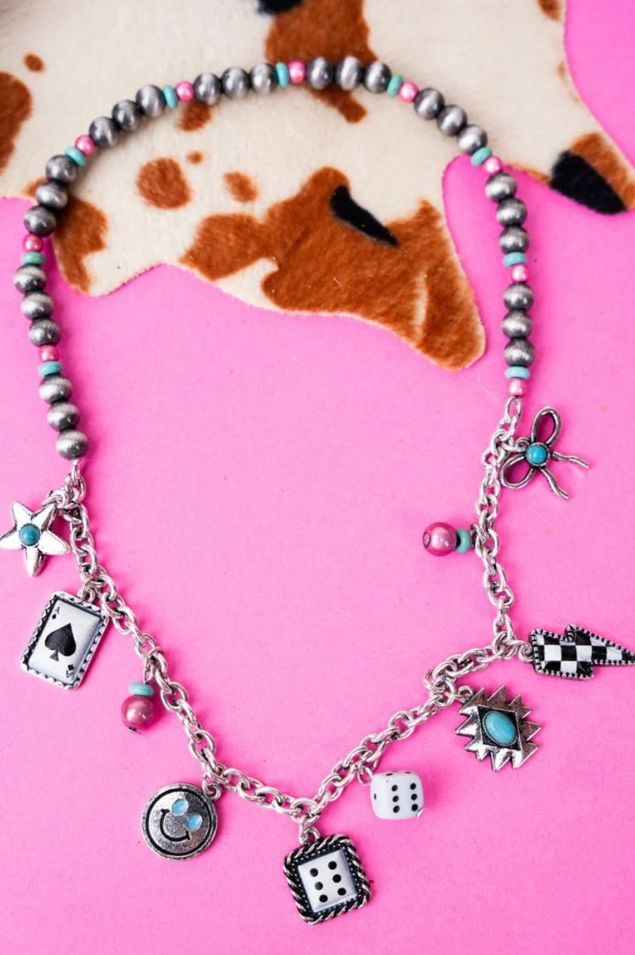 Dice Western Charm Necklace