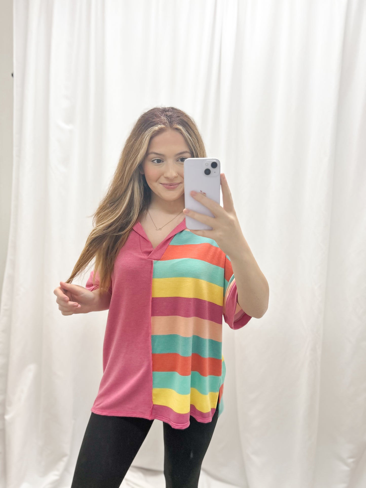 Color Surge Colorblock Top