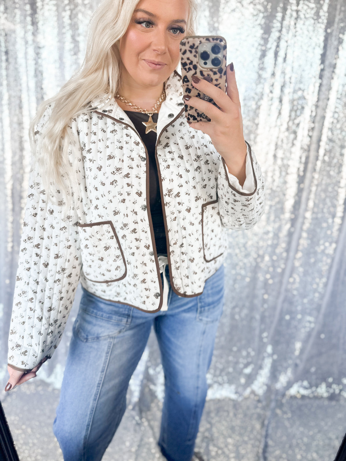 Autumn Floral Quilted Jacket