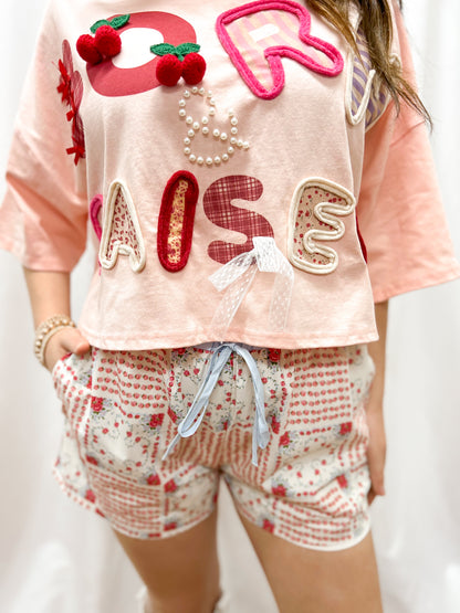 Born & Raised 3D Patchwork Top