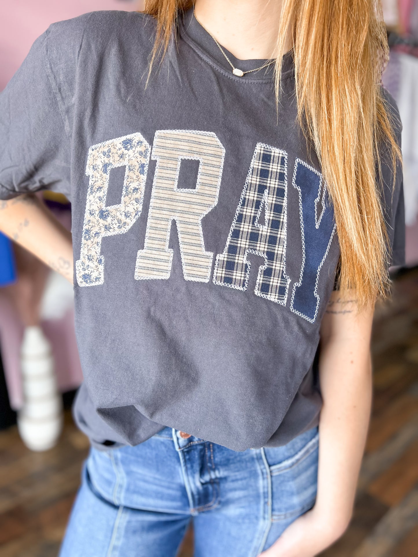 Pray Appliqué Tee