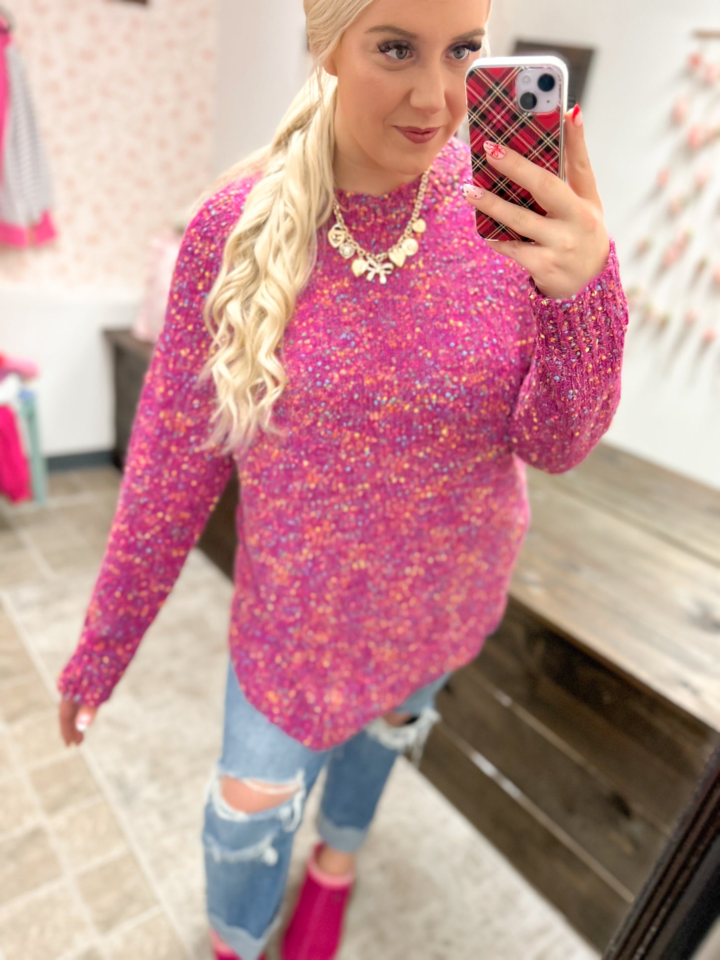 Multi Confetti Sweater