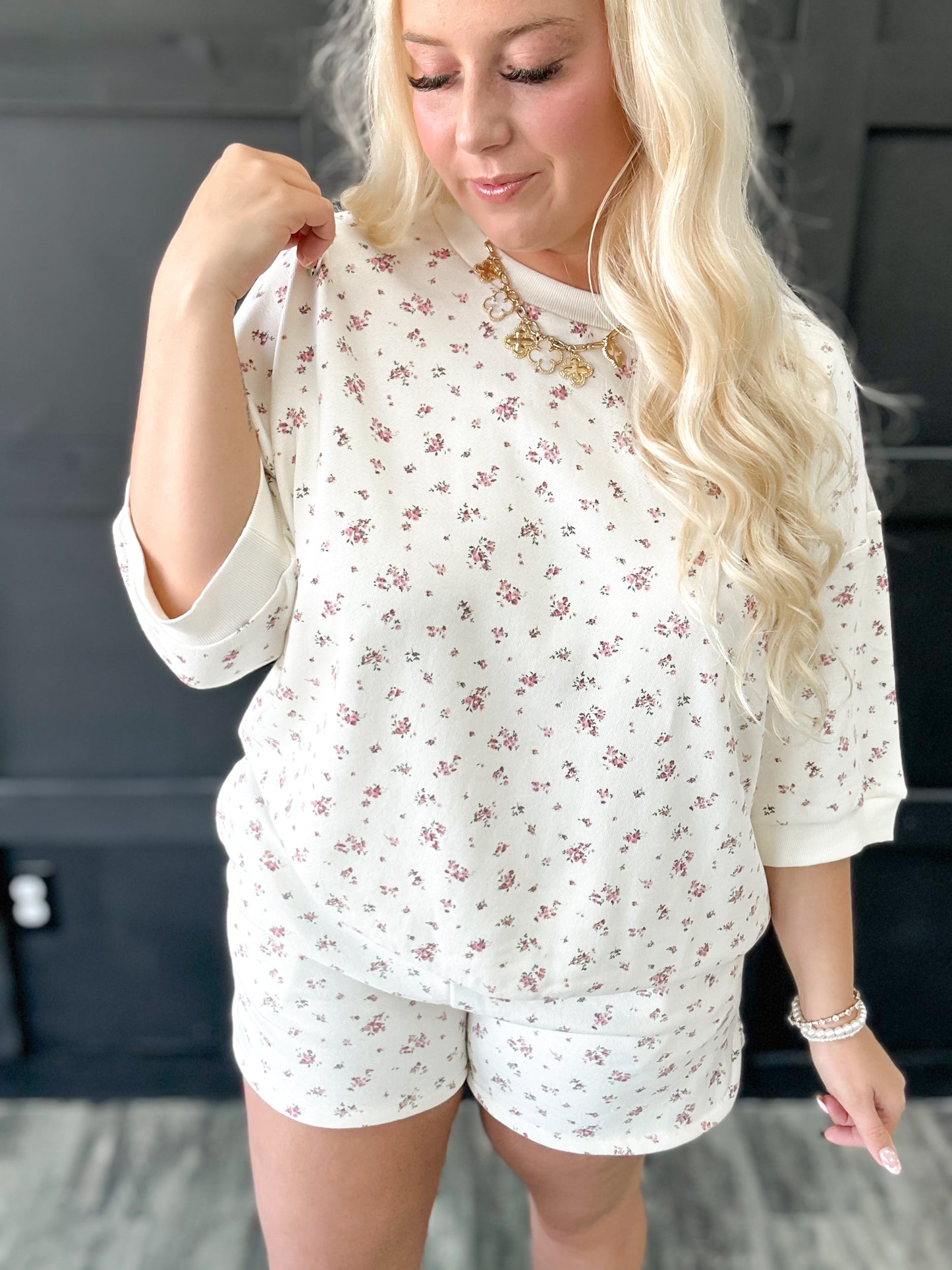 Ditzy Gardens Short Set