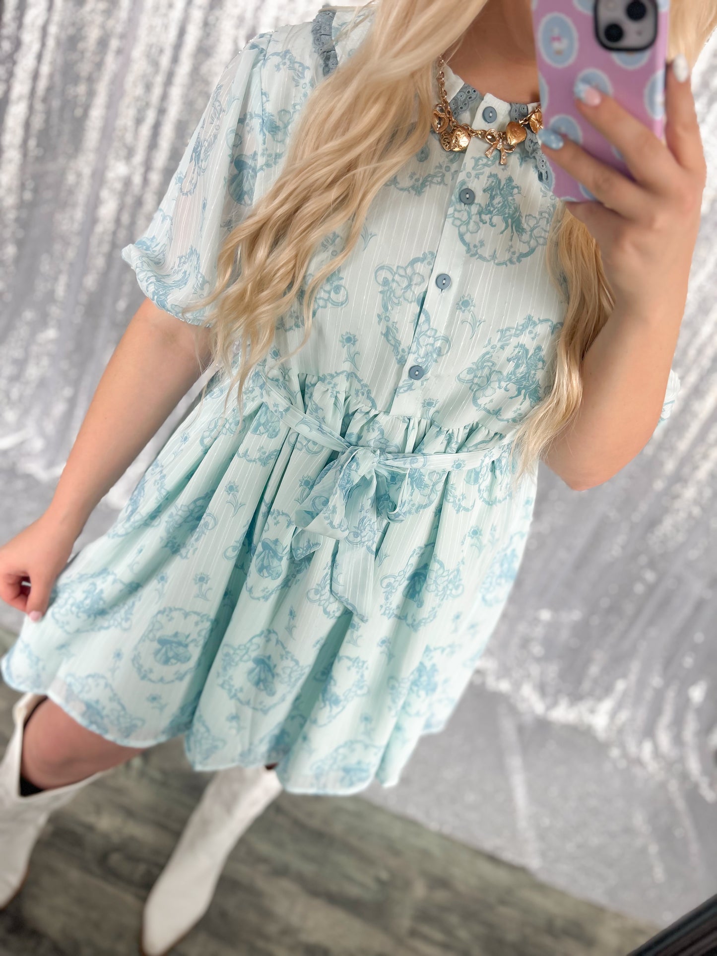 Blue Carriage Dress