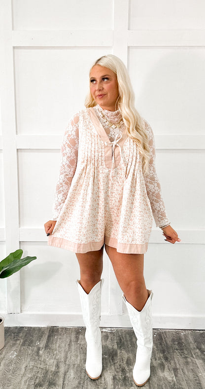 Ditzy Delilah Denim Romper