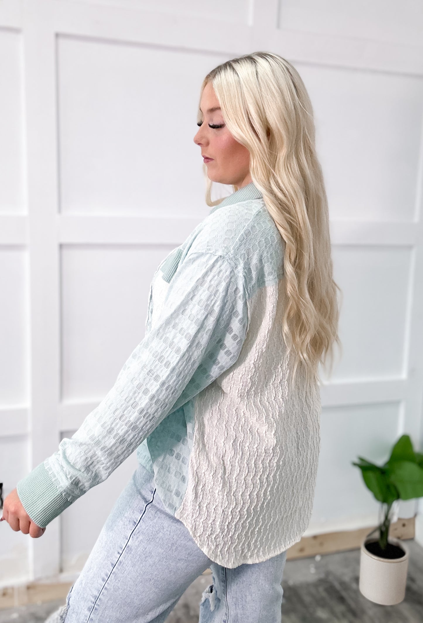Seafoam Breeze Shacket