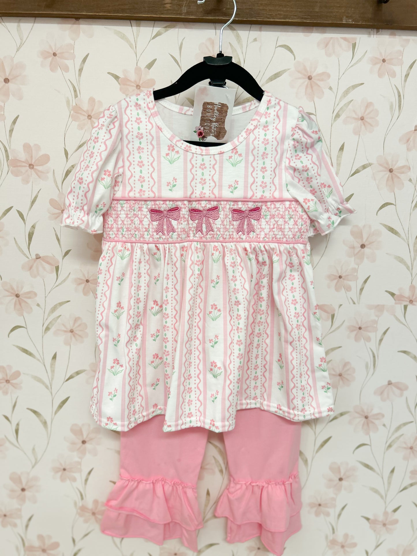 Coquette Embroidered Floral Set