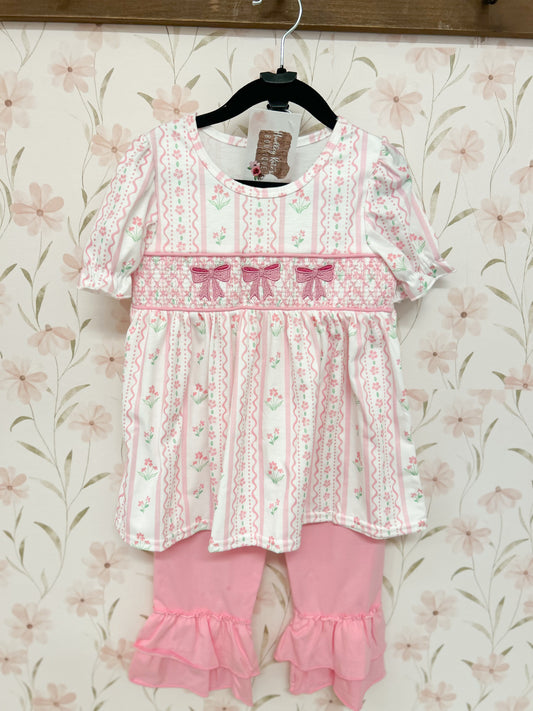 Coquette Embroidered Floral Set