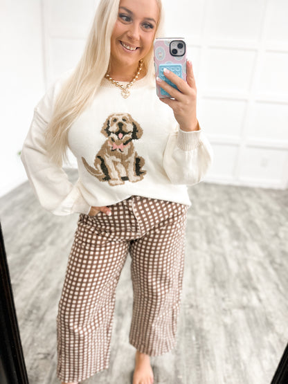Golden Doodle Coquette Sweater