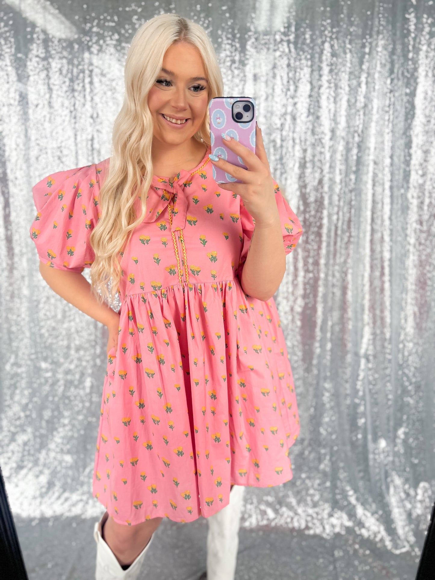 Dainty Floral Babydoll Dress