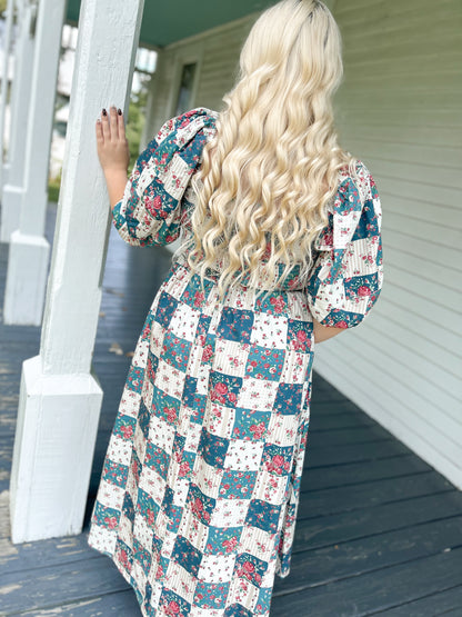 Meadow Patchwork Maxi Dress