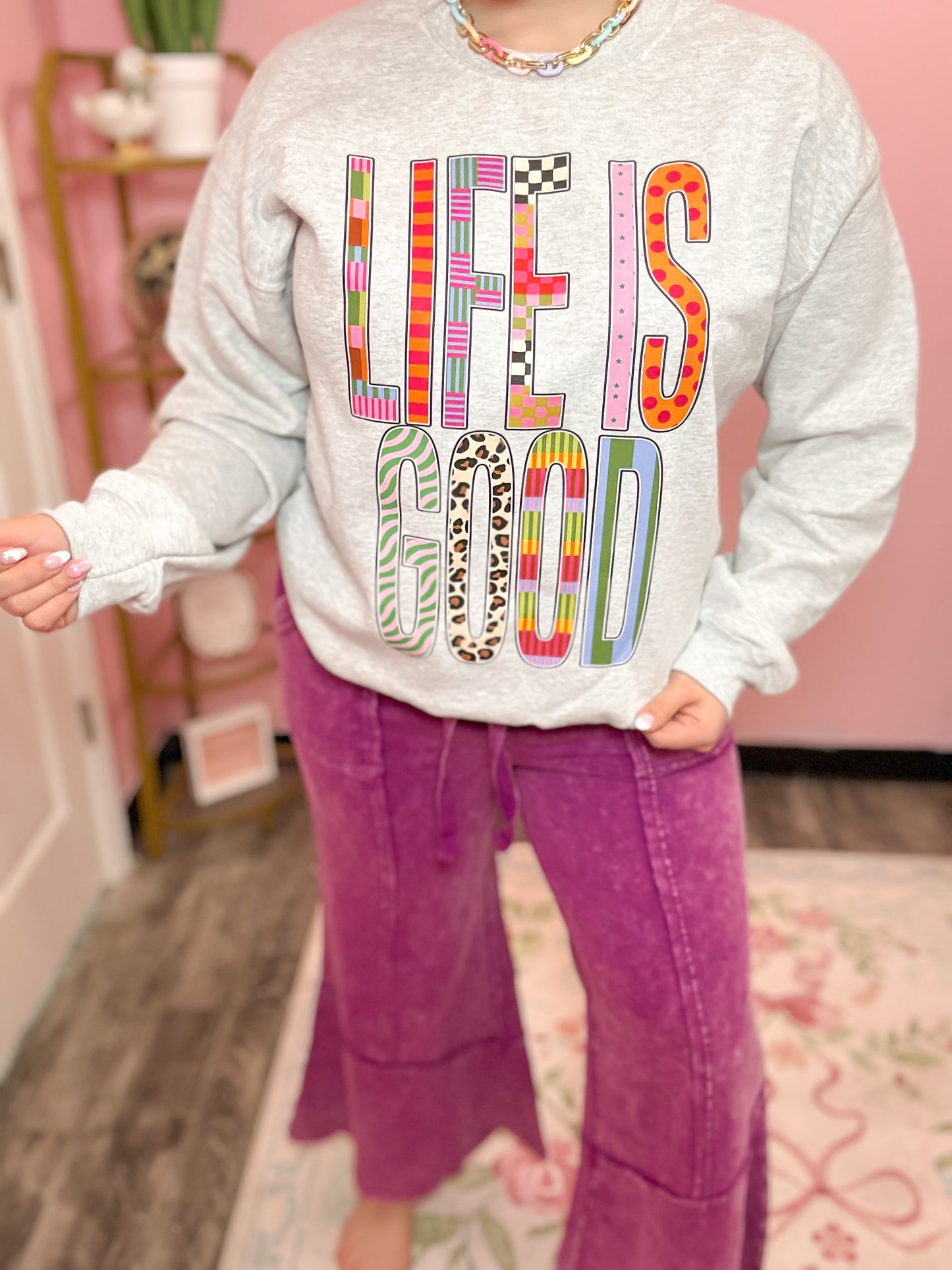 Life is Good Crewneck