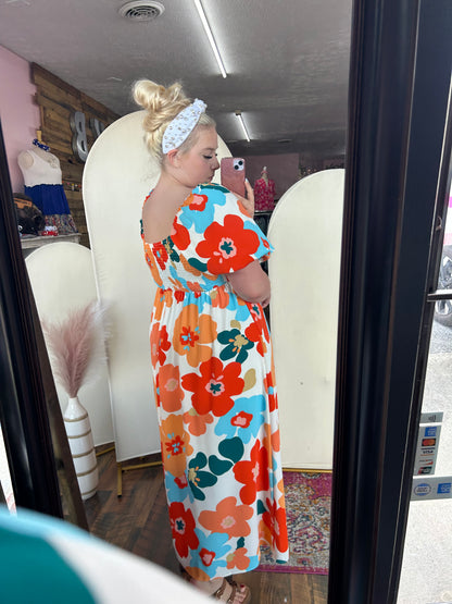 Juliet Floral Puff Sleeve Maxi