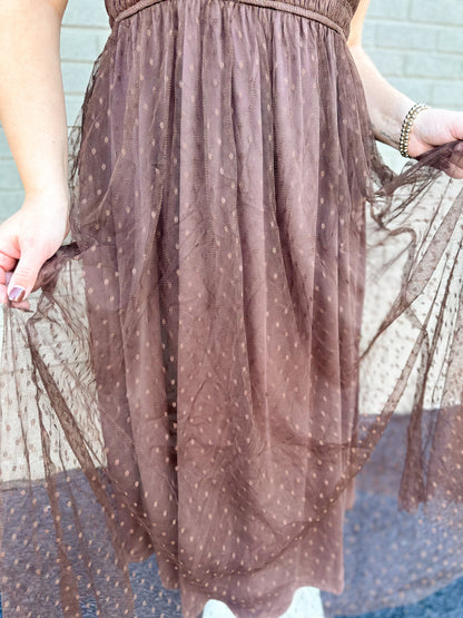 Autumn Leaves Tulle Maxi